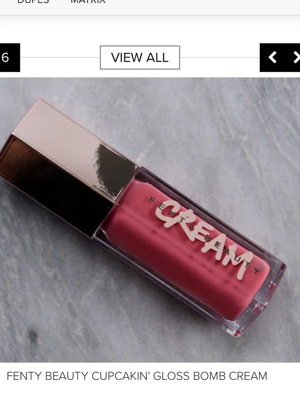 Brand new discontinued Fenty cream gloss bomb cupcakin’